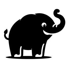 black and white vector silhouette