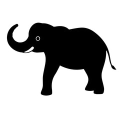 black and white vector silhouette