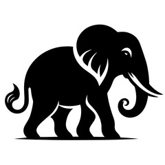 black and white vector silhouette