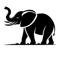 black and white vector silhouette