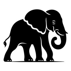 black and white vector silhouette