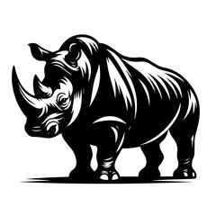 black and white vector silhouette