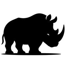 black and white vector silhouette