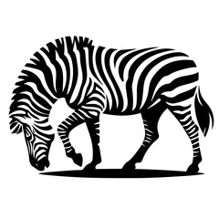 black and white vector silhouette