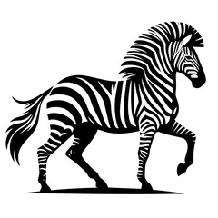 black and white vector silhouette