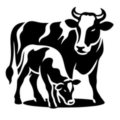 black and white vector silhouette