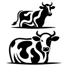 black and white vector silhouette