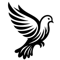 black and white vector silhouette