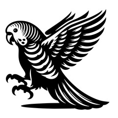 black and white vector silhouette