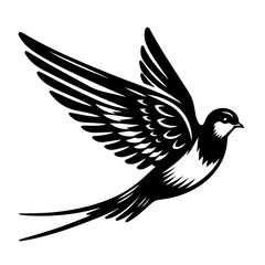 black and white vector silhouette