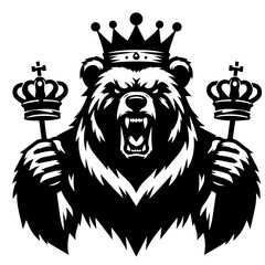 black and white vector silhouette