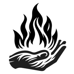 black and white vector silhouette