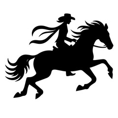 black and white vector silhouette