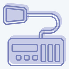 Icon Millitary Radio 2. related to Military symbol. two tone style. design editable
