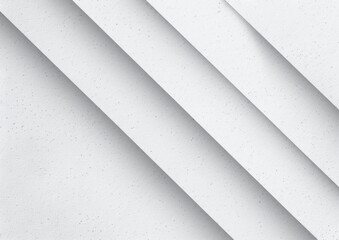 Obraz premium Minimalist abstract composition featuring overlapping diagonal white textured layers with subtle shadows creating depth and a serene, clean atmosphere