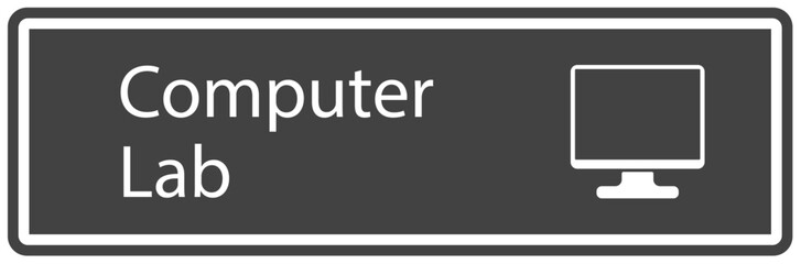 Computer and server room sign