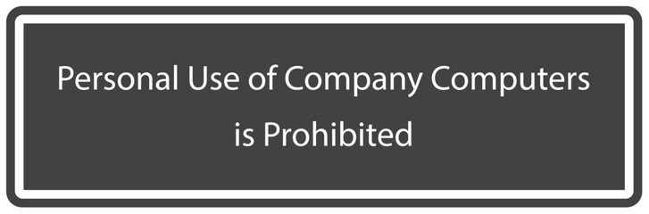 Computer and server room sign