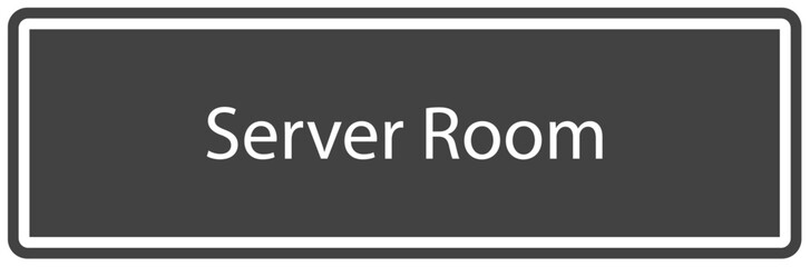 Computer and server room sign