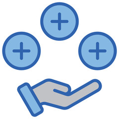 Benefit Blue White Icon