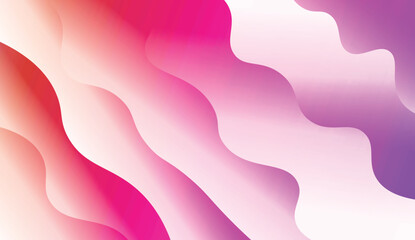 Blurred Decorative Design In Modern Style With Wave, Curve Lines. For Elegant Pattern Cover Book. Vector Illustration with Color Gradient.