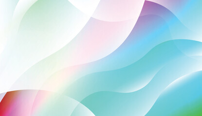 Template Abstract Background With Curves Lines. For Cover Page, Landing Page, Banner. Vector Illustration with Color Gradient.