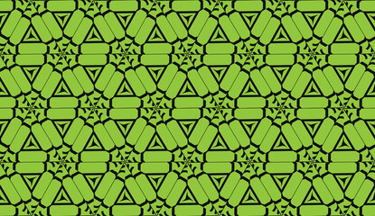 For wallpaper, advert, business, brochure, flyer. Green color Vector seamless smart design. Background in triangles style.