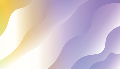 Template Background With Wave Geometric Shape. For Design, Presentation, Business. Vector Illustration with Color Gradient.