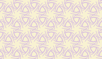 Fototapeta premium Pattern with polygonal geometric elements. Vector illustration. Template for wallpaper, interior design, decoration, scrapbooking page. Purple light orange color. seamless