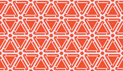 New elegant background with curved line in triangular style. Vector. Light coral shade. Smart business design