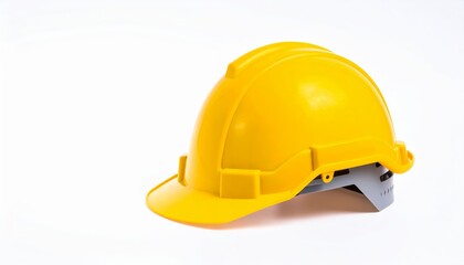 Fototapeta premium Bright Yellow Safety Helmet Construction Hard Hat Head Protection Equipment