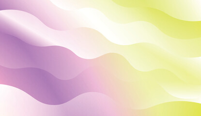 Fototapeta premium Wavy Background. For Design Flyer, Banner, Landing Page. Vector Illustration with Color Gradient.