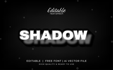 shadow editable text effect style. blind spot text