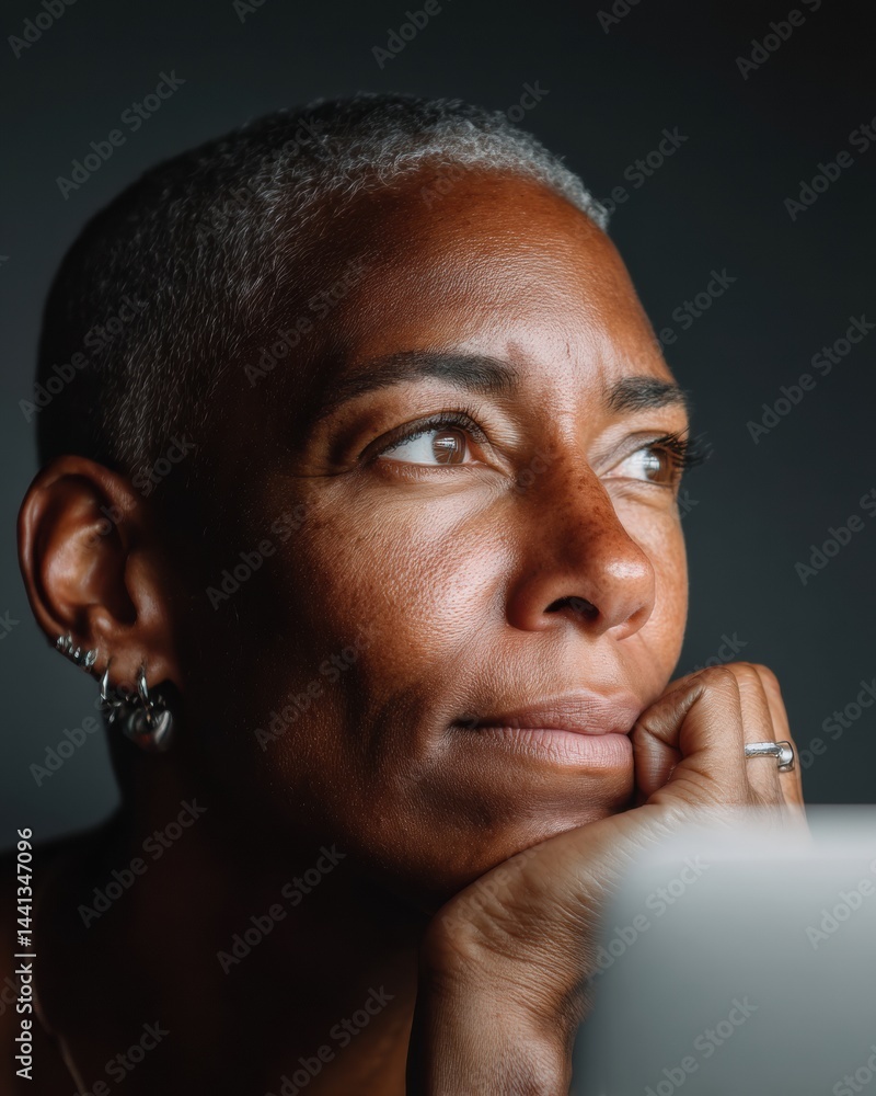 Poster empowered mid-career resilience professional womans contemplative journey through digital transforma