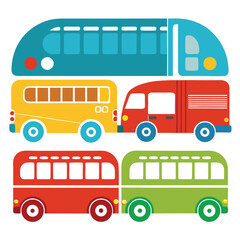 Bus icon isolated on white background