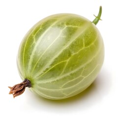 green gooseberries isolated on white