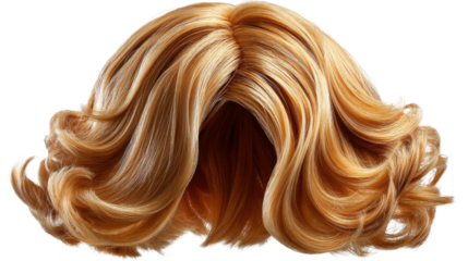 long hair isolated on white