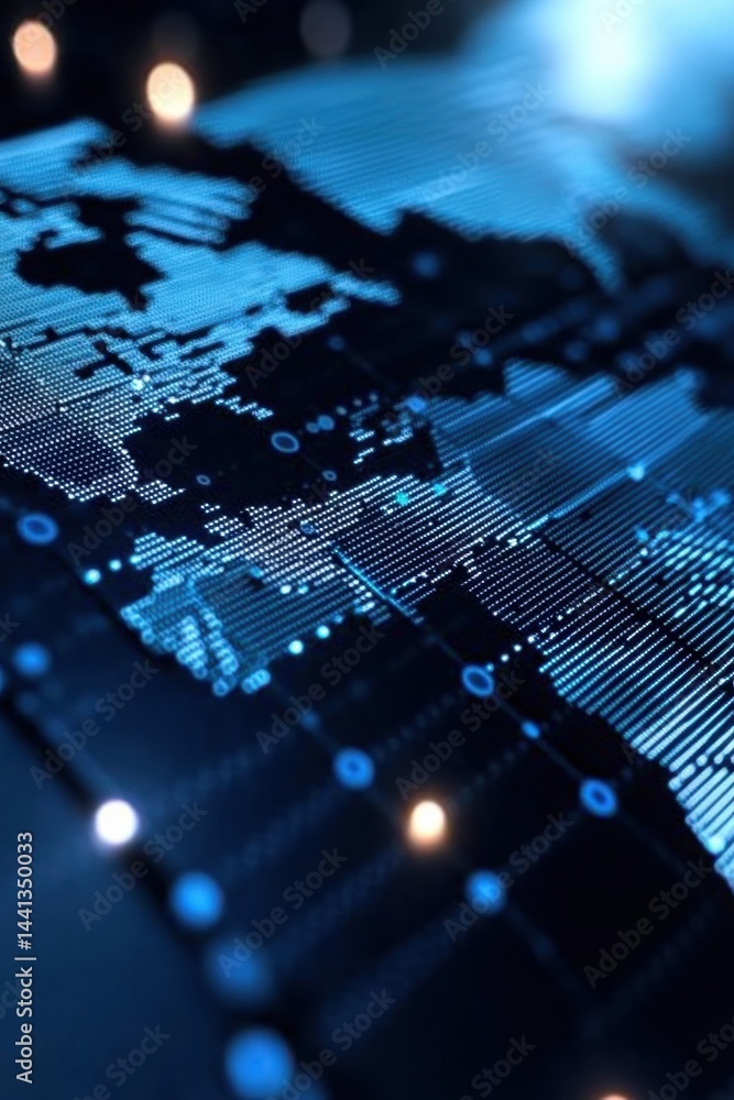 Poster Cybersecurity Frontier Immersive Digital Intelligence Visualization with Next-Gen Global Monitoring Tech for Strategic Defense and Geopolitical Insights