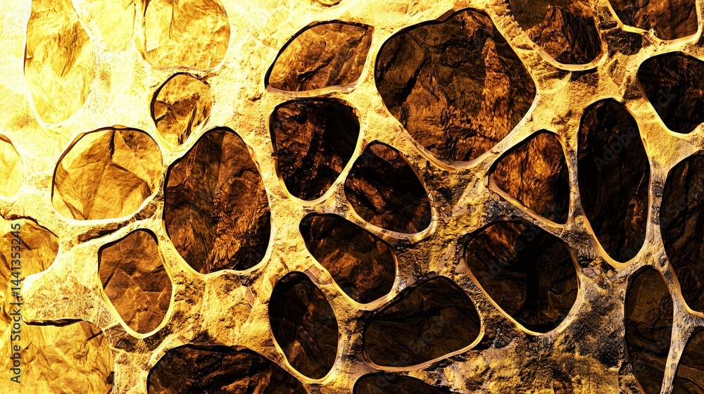 Poster collection of rocks showcasing abstract stone patterns and textures found in nature with intricate d