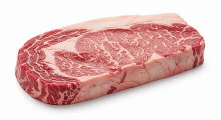 Obraz premium raw meat on a white background