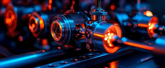 Fototapeta premium High-tech industrial machinery close-up