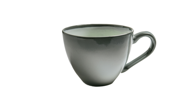 Elegant ombre teacup sophisticated drinkware calming grayscale tones studio shot ceramic mug modern design beverage photography tea time coffee cup morning ritual