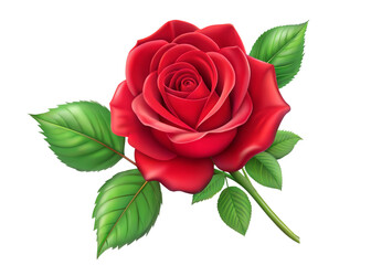 Fototapeta premium Red Rose PNG Image High Quality Transparent Flower Clipart.