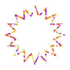 吹き出し タイル 三角模様_1本線_4色 (9)