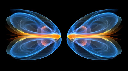 Abstract butterfly wings design