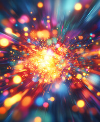 14爆発するエネルギー：宇宙の輝き　Generative AI
