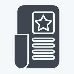 Icon Millitary Helmet 2. related to Military symbol. glyph style. design editable