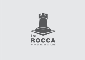 ROCCA Rook Castle logo design vector illustration © Al Bharik 99