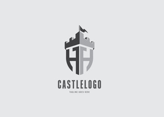 DOUBLE SHIELD Icon Minimalist logo design vector illustration