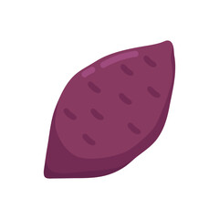 Ripe Japanese sweet potato vector, popularly roasted and eaten during the winter.