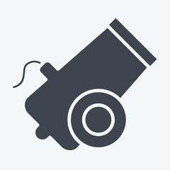 Icon Bullet. related to Military symbol. glyph style. design editable 1